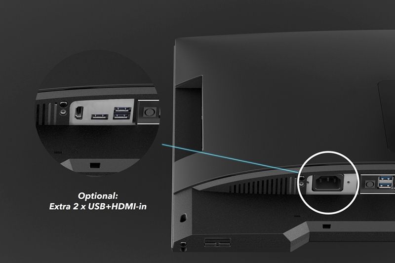 USB 2.0 ขยายพิเศษพร้อม HDMI-in สำหรับเดสก์ท็อป AIO ขนาด 23.8 นิ้ว