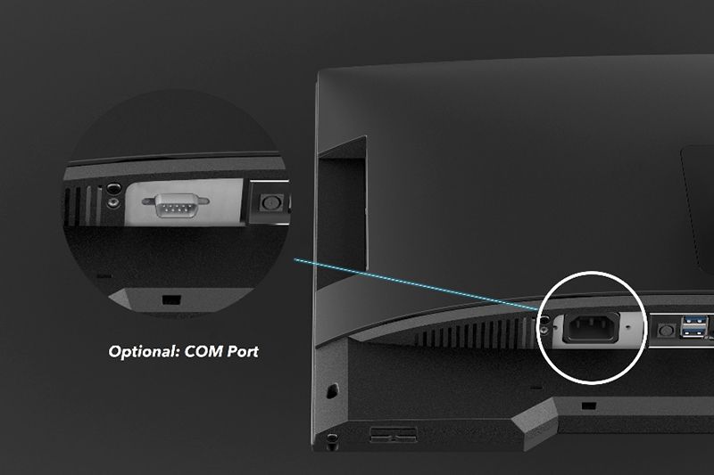 Extended COM port supports AIO desktop for printer, fax machine and projector.